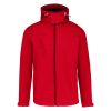 Veste softshell à capuche amovible Kariban rouge
